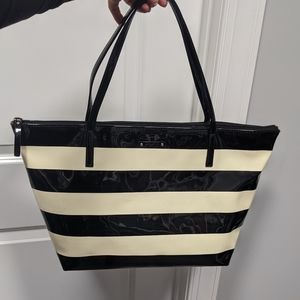 Kate Spade Penn Valley Sophie Tote, Black And Cream FREE SHIPPING!